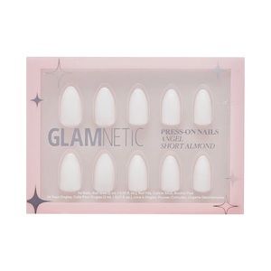 Glamnetic Angel Short Almond Reusable Press On Nails